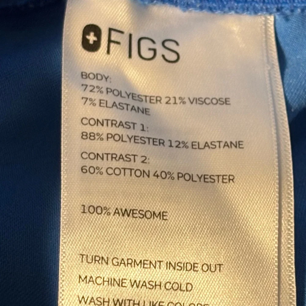 FIGS Joggers Blue Technical Collection Scrub Pants